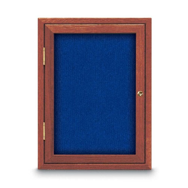 Sliding Door Indoor Enclosed Corkboard, 7